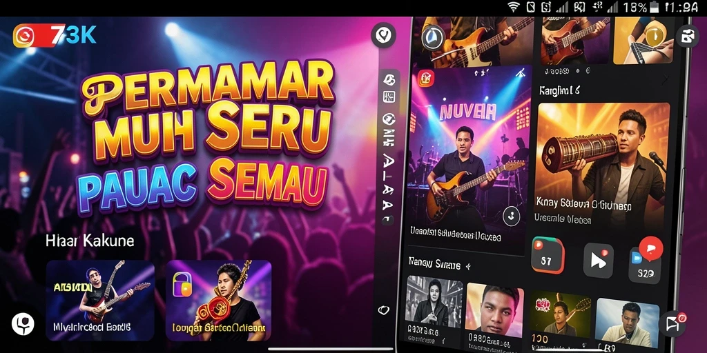 Gameplay seru dan interaktif dari 73K di layar ponsel.
