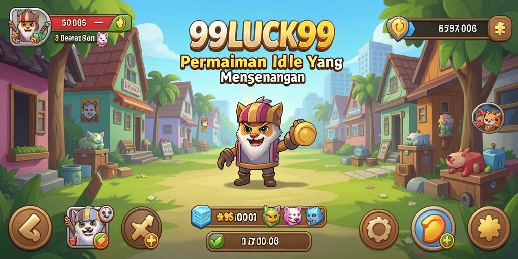 Tampilan gameplay seru dari 99LUCK99 dengan elemen Idle.