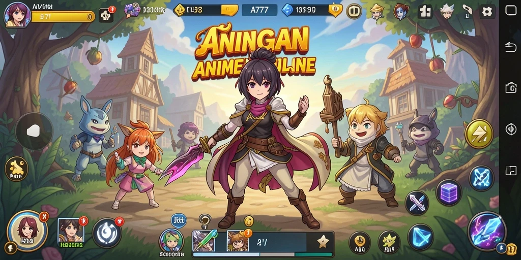 Tampilan gameplay A7777 yang menakjubkan dan penuh warna.