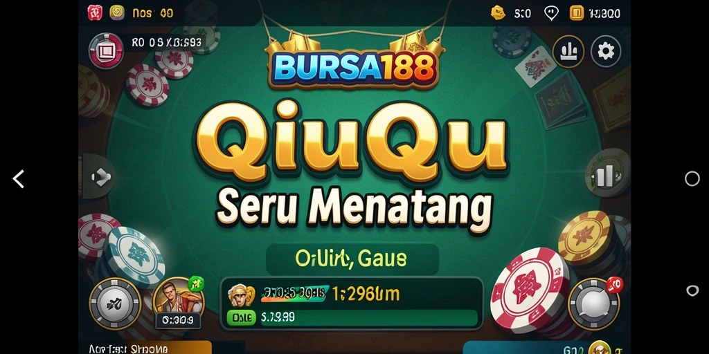 Screenshot BURSA188 menampilkan gameplay seru QiuQiu.
