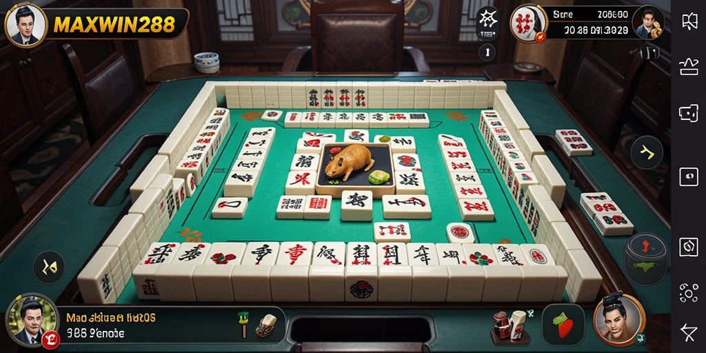 Tampilan screenshot <strong>MAXWIN288</strong> menampilkan gameplay Mahjong yang menantang dan menarik.