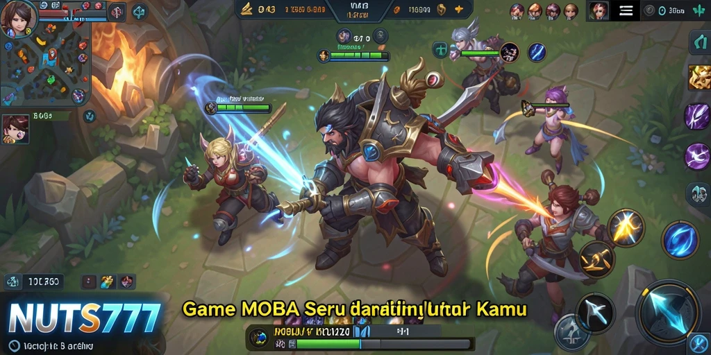 Tampilan mendebarkan dari gameplay NUTS777 yang penuh aksi.