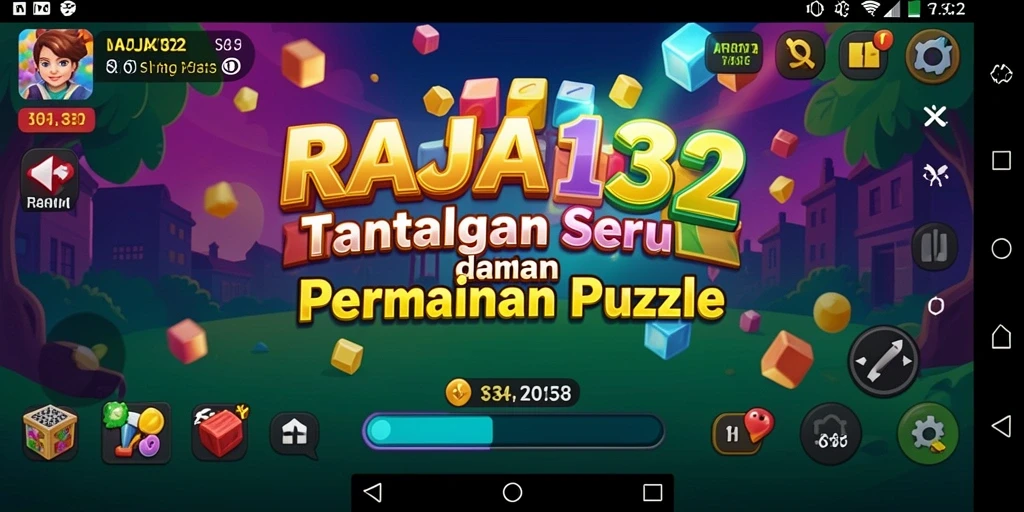 Tampilan gameplay RAJA132 yang menakjubkan dan penuh warna.