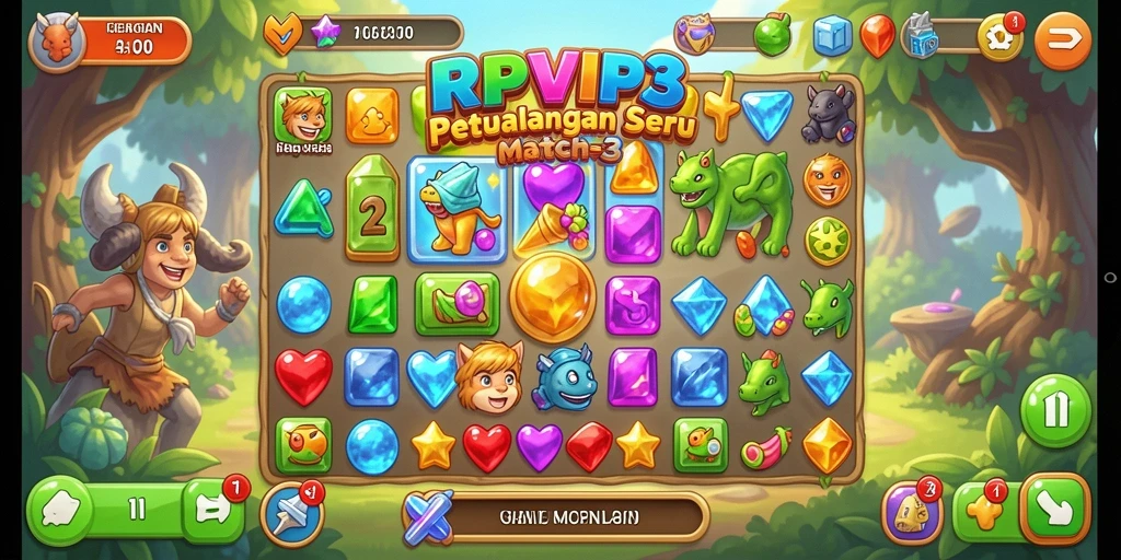 Tampilan menarik dan menantang dari gameplay RPVIP3.
