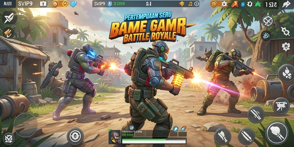 Tangkapan layar gameplay SVIP9 yang intens dan mendebarkan.