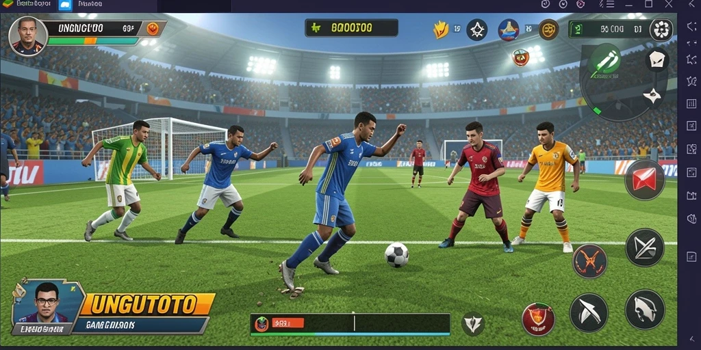 Tampilan aksi menarik dalam UNGUTOTO dengan gameplay olahraga.