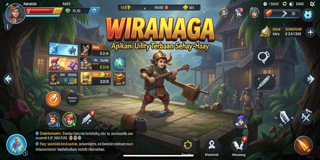 Tampilan antarmuka utama WIRANAGA yang user-friendly dan fungsional.