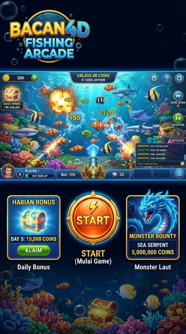 Screenshot tampilan utama aplikasi bacan4d.